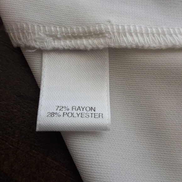 St. John Womens Sleeveless Colorblock Knit Top Bateau Neck Neutral - Size 10 - Picture 10 of 10